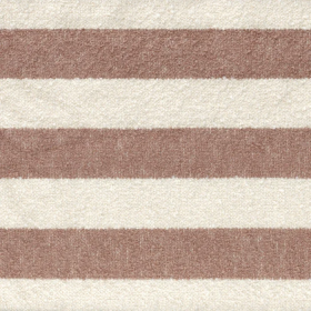 Tissu à rayures Toundra rose pétale Casamance | Artapisserie.fr