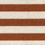 Tissu à rayures Toundra orange brulée Casamance | Artapisserie.fr