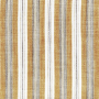 Tissu brodé Vagabond ocre Casamance | Artapisserie.fr