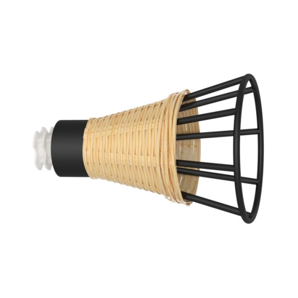 Lot de 2 embouts pommeau filaire bambou noir mat | Artapisserie.fr