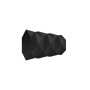 Lot de 2 embouts pommeau facet noir mat D20 | Artapisserie.fr