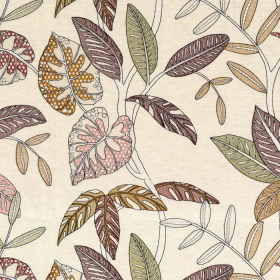 Tissu végétal Guarana terre de sienne Camengo | Artapisserie.fr