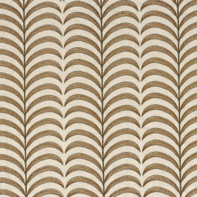 Tissu à rayures Plumeria ocre Camengo | Artapisserie.fr