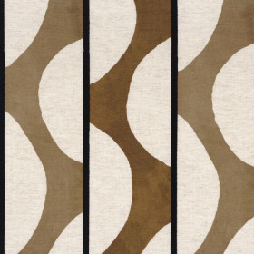 Tissu imprimé Viaggio moka Camengo | Artapisserie.fr