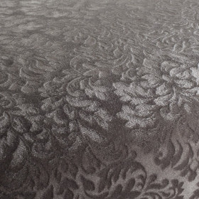 Tissu velours frappé Callas marron JAB Tissu velours frappé Callas marron JAB| Artapisserie.fr