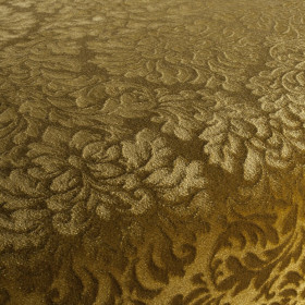 Tissu velours frappé Callas jaune JAB Tissu velours frappé Callas jaune JAB| Artapisserie.fr
