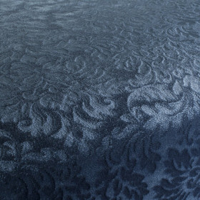 Tissu velours frappé Callas bleu JAB Tissu velours frappé Callas bleu JAB| Artapisserie.fr