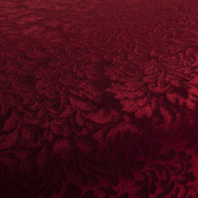 Tissu velours frappé Callas rouge JAB Tissu velours frappé Callas rouge JAB| Artapisserie.fr