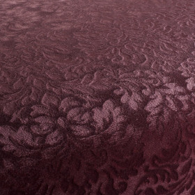 Tissu velours frappé Callas bordeaux JAB Tissu velours frappé Callas bordeaux JAB| Artapisserie.fr