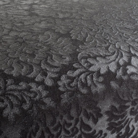 Tissu velours frappé Callas noir JAB Tissu velours frappé Callas noir JAB| Artapisserie.fr