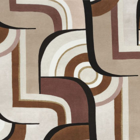 Tissu imprimé Chicago terre de sienne Camengo | Artapisserie.fr