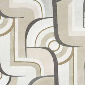 Tissu imprimé Chicago lin Camengo | Artapisserie.fr