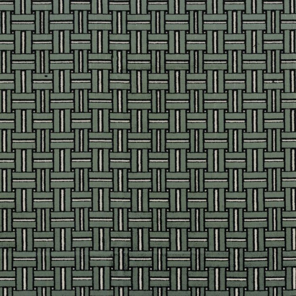 Tissu géométrique Illinois givre Camengo | Artapisserie.fr