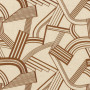 Tissu brodé Années Folles cuivre Camengo | Artapisserie.fr