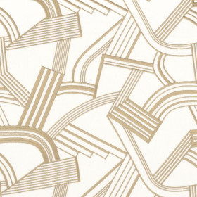 Tissu brodé Années Folles lin Camengo | Artapisserie.fr