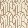 Tissu brodé Grand Rex terre de sienne Camengo | Artapisserie.fr