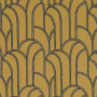 Tissu brodé Grand Rex ocre Camengo | Artapisserie.fr