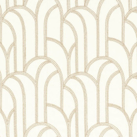 Tissu brodé Grand Rex milk Camengo | Artapisserie.fr