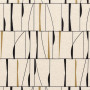 Tissu brodé Souffle de Vitrail ocre Camengo | Artapisserie.fr