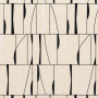 Tissu brodé Souffle de Vitrail black & white Camengo | Artapisserie.fr
