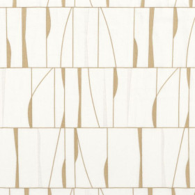 Tissu brodé Souffle de Vitrail lin Camengo | Artapisserie.fr