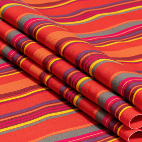 Toile transat rayée, pour les chilienne et bain de soleil extérieur