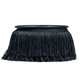 Galon frange 5 cm gris rouleau de 10 mètres | artapisserie.fr