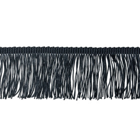 Galon frange 5 cm gris au mètre | artapisserie.fr