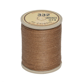 Fil de lin au chinois câblé bronze n°332 extra glacé | Artap...