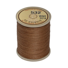 Fil de lin au chinois câblé bronze n°532 extra glacé | Artapisserie