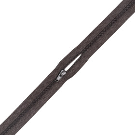 Fermeture à glissière 5 mm marron - au mètre Fermeture à glissière 5 mm marron - au mètre | Artapisserie.fr