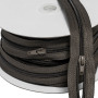 Fermeture à glissière 5 mm mocca - rouleau de 25 mètres
