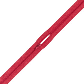 Fermeture à glissière 5 mm rouge vif - au mètre | Artapisserie.fr