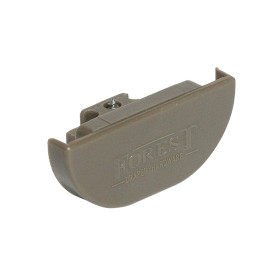 Embout court pour rail rideau DS - Taupe| Artapisserie.fr