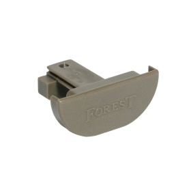 Embout long pour rail rideau DS - Taupe | Artapisserie.fr