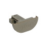 Embout long pour rail rideau DS - Taupe | Artapisserie.fr