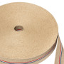 Sangle jute CS 811/850 85 mm à rayure tricolore - 100m | artapisserie.fr
