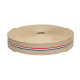 Sangle jute CS 811/850 85 mm à rayure tricolore - 100m | artapisserie.fr