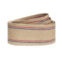Sangle jute CS 811/850 85 mm à double rayure tricolore | artapisserie.fr
