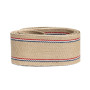 Sangle jute CS 811/850 85 mm à double rayure tricolore - 5m | artapisserie.fr