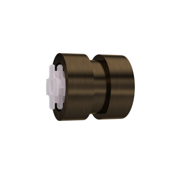 Embout D28 bouchon strie antic bronze | Artapisserie.fr