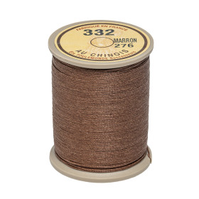 Fil de lin au chinois câblé marron n°332 extra glacé | Artap...