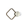 Embout Orluce antic bronze nickel brossé D28 | Artapisserie.fr