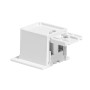 Embout long pour rail rideau CS Recess - Blanc | Artapisserie.fr