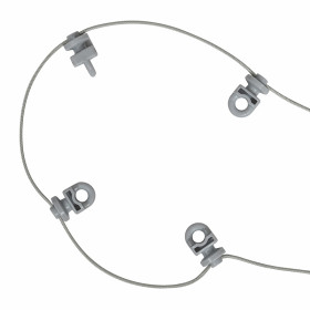 Glisseurs système vague 8 cm gris pour rail rideau, au mètre Glisseurs vague gris 8cm rail rideau DS - KS au mètre | artapisserie.fr