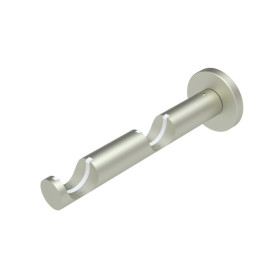 Support double berceau Ø28/28 mm Alu brossé 80/160 mm Support double berceau Ø28/28 Alu brossé 80/160mm | artapisserie.fr