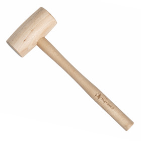 Maillet en bois de hêtre ø50 mm Artapisserie Maillet en bois ø50mm tête de frappe 45mm | artapisserie.fr