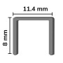 Lot de 1080 agrafes Rapid 53 galvanisées 8 mm | artapisserie.fr