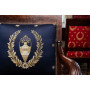 Tissu jacquard empire otrante fauteuil noir Casal |  Artapisserie.fr