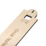Gabarit pour la pose de clous avec un espacement de 1mm et à 1mm du bord de la feuillure